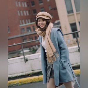 Ecru Emissary | Blue Danae Coat